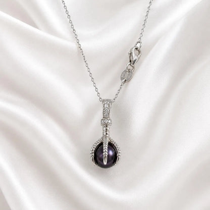 Freshwater Pearl Pendant Necklace, Dainty Pearl Necklace for Women, Minimalist Bridal Jewelry, Pearl Drop Pendant #8949