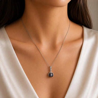 Freshwater Pearl Pendant Necklace, Dainty Pearl Necklace for Women, Minimalist Bridal Jewelry, Pearl Drop Pendant #8949