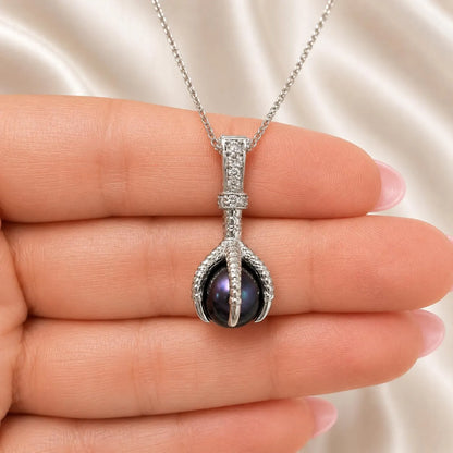 Freshwater Pearl Pendant Necklace, Dainty Pearl Necklace for Women, Minimalist Bridal Jewelry, Pearl Drop Pendant #8949