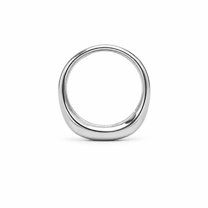 Mens Five Stone Moissanite Wedding Band 14K White Gold Radiant Cut Moissanite Band Ring For Men Unique Mens Promise Ring White Gold #7281