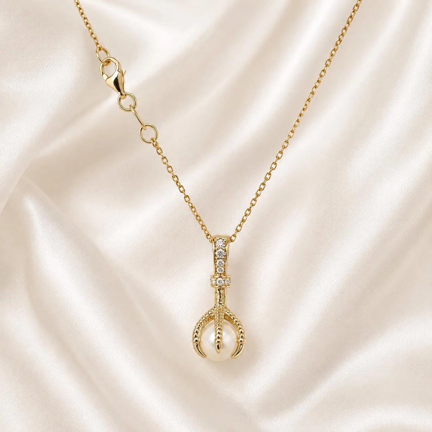 Freshwater Pearl Pendant Necklace, Dainty Pearl Necklace for Women, Minimalist Bridal Jewelry, Pearl Drop Pendant #8949