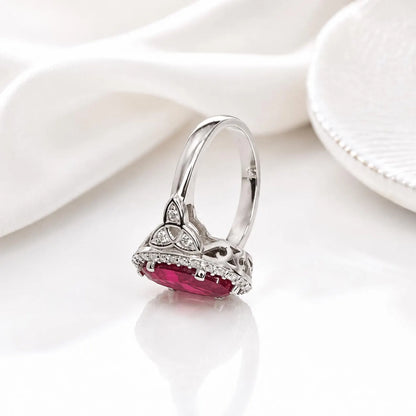 Olive Green sapphire or Ruby Elongated  Rose Cut 14k Solid Gold Diamond or Moissanite Accents