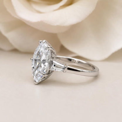 Pear Moissanite Engagement Ring, Moissanite Solitaire Engagement Ring, Wedding Rings For Women, 14K Gold Ring, Simple Ring, Ladies Ring 6676