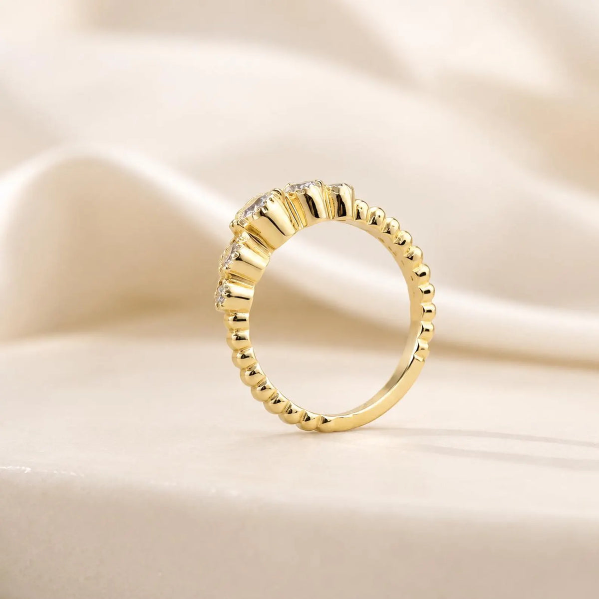 Stackable Diamond Ring 14K Stackable Diamond Wedding Ring Petite Stacking Ring Dainty Diamond Wedding Band Dainty Stacking Diamond Ring 6209