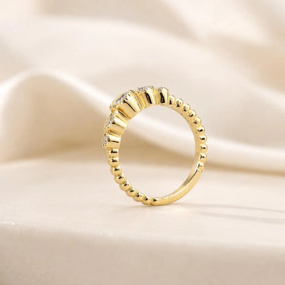 Stackable Diamond Ring 14K Stackable Diamond Wedding Ring Petite Stacking Ring Dainty Diamond Wedding Band Dainty Stacking Diamond Ring 6209