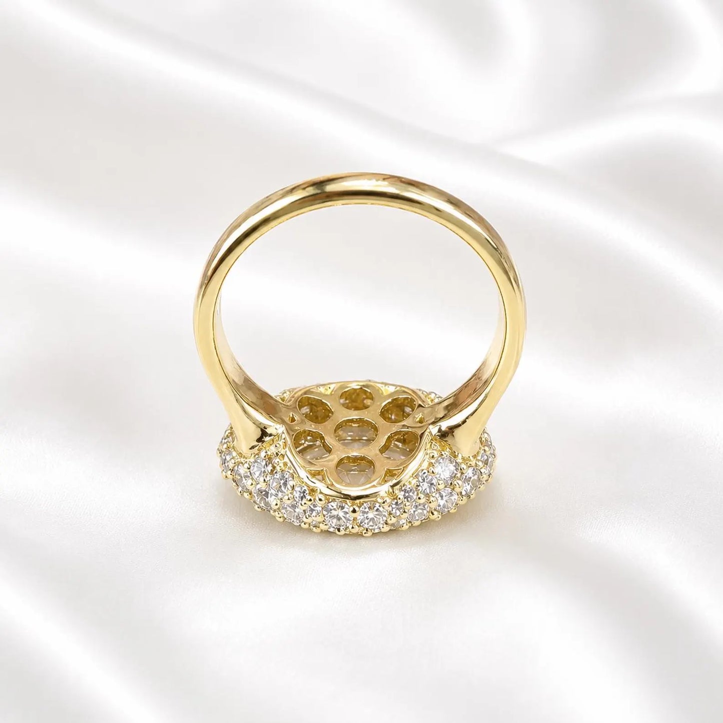 East West Marquis Cut Lab Grown Diamond Engagement Ring 14K Solid Gold , Unique Pinky Ring Lab Diamond #8851