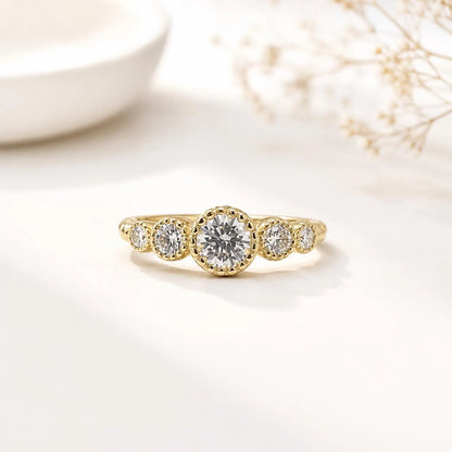 Stackable Diamond Ring 14K Stackable Diamond Wedding Ring Petite Stacking Ring Dainty Diamond Wedding Band Dainty Stacking Diamond Ring 6209