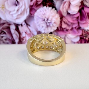 Lab Diamond Wedding Band Baguette With Round Cut Lab Diamond Anniversary Band #8804