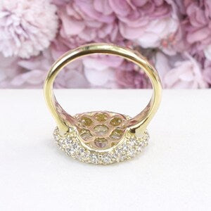 East West Marquis Cut Lab Grown Diamond Engagement Ring 14K Solid Gold , Unique Pinky Ring Lab Diamond #8851