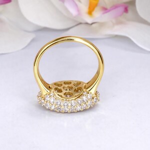 East West Marquis Cut Lab Grown Diamond Engagement Ring 14K Solid Gold , Unique Pinky Ring Lab Diamond #8851