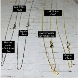 Solid 14K Gold Cable Chain 0.8mm-1.00mm Lobster Clasp , Delicate Dainty Layered Necklace Chain #8802