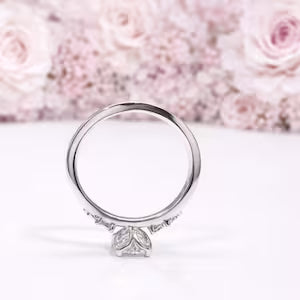 0.50 CT Dainty Round Lab Grown Diamond Promise Ring, Diamond Engagement Ring for Women, Ring in 14K Yellow White Gold #8850