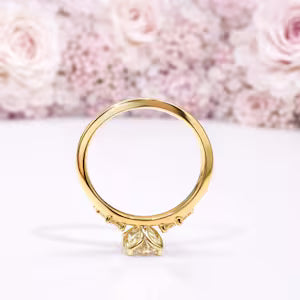 0.50 CT Dainty Round Lab Grown Diamond Promise Ring, Diamond Engagement Ring for Women, Ring in 14K Yellow White Gold #8850