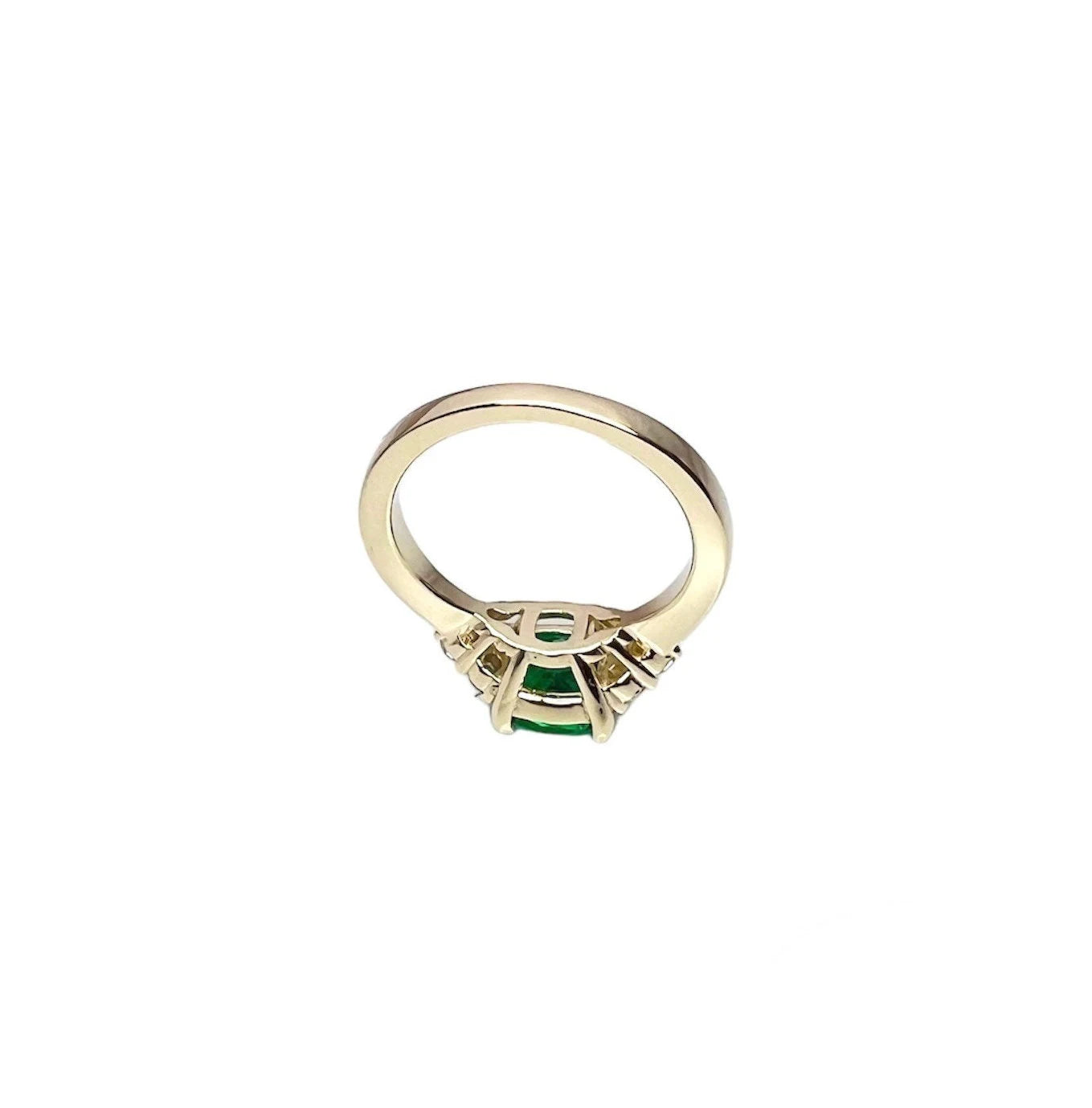 Cushion cut emerald engagement ring 14k solid gold Unique vintage emerald wedding ring May birthstone Jewelry Anniversary promise ring #5966