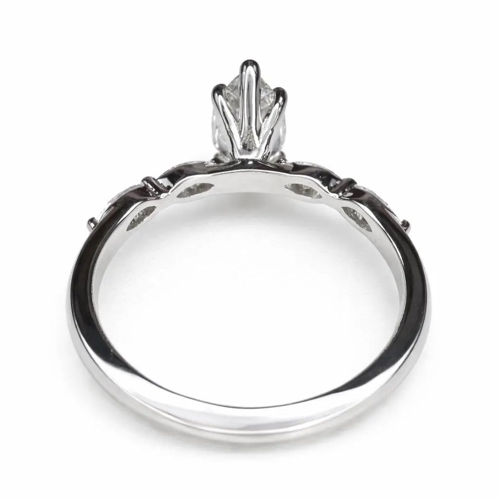 2 CT Marquise Lab Grown Diamond Engagement Ring 14K Solid Gold Bridal Ring #8920
