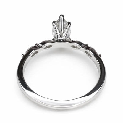 2 CT Marquise Lab Grown Diamond Engagement Ring 14K Solid Gold Bridal Ring #8920