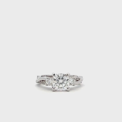 Lab Grown Diamond Wedding Ring, Certified Lab Diamond Ring, Classic Solitaire Gold Engagement Ring Cushion Diamond Wedding Ring