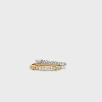 Diamond Stacking Band For Women 14k Solid Gold, Thin Layering Wedding Band, Matching wedding Band #8827