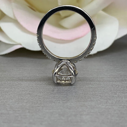Moissanite Oval Cut Engagement Ring, Moissainte Solitaire Engagement Ring, Bridal Ring, Anniversary Ring, Gift For Her, Closeout #5366