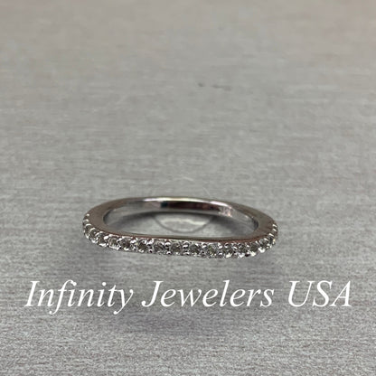 Diamond Curved Band, Stacking Curved Ring, Dainty Stacking Band, Delicate Moissanite Wedding Band, White Gold Engagement Ring,  #4982 #6495