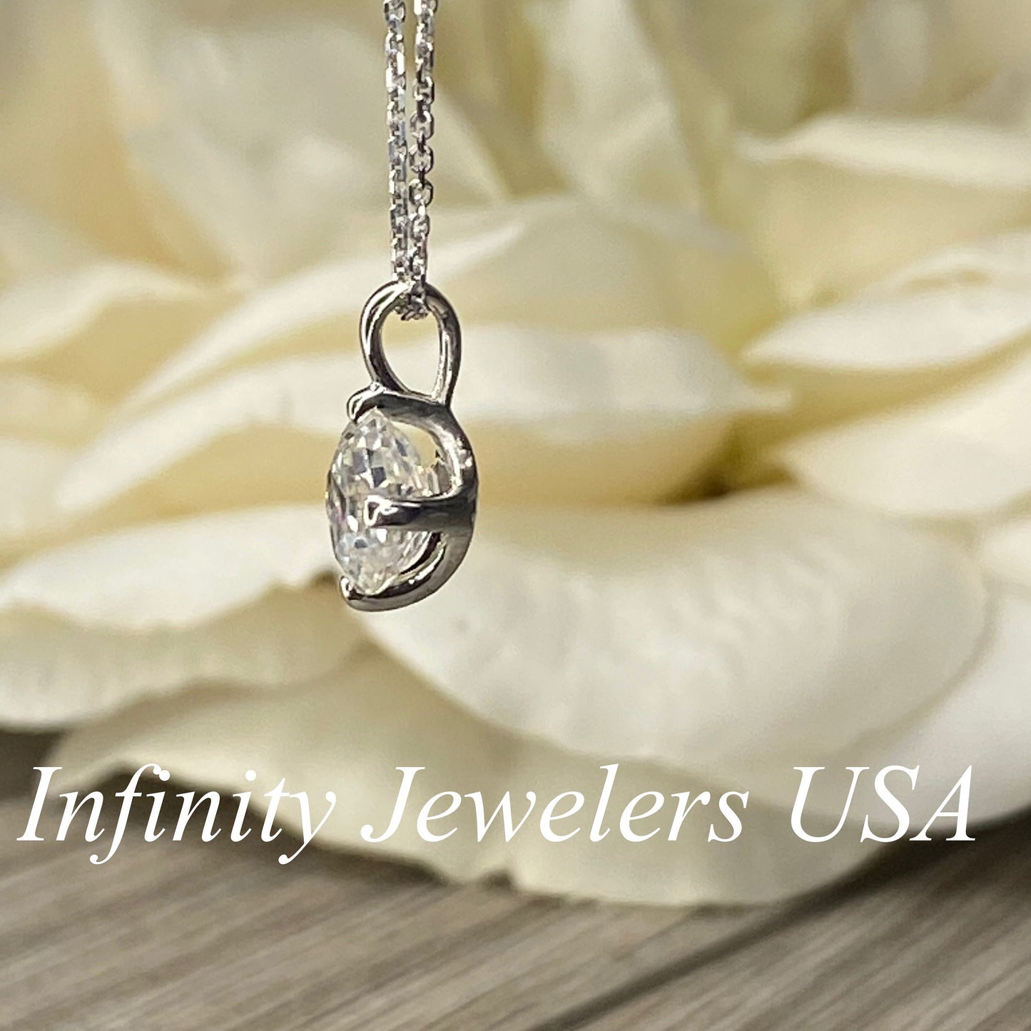Asscher Moissanite Pendant Necklace 14k Gold, Simple Asscher Cut Necklace, Solitaire Necklace, Women's Square Necklace,  Holiday Gift
