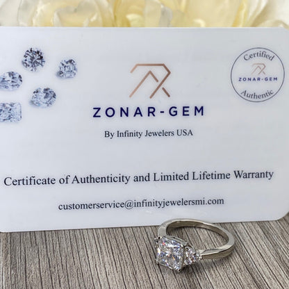 Radiant Cut  Moissanite engagement ring set vintage unique white gold curved band engagement ring women wedding Bridal Promise ring  #7091