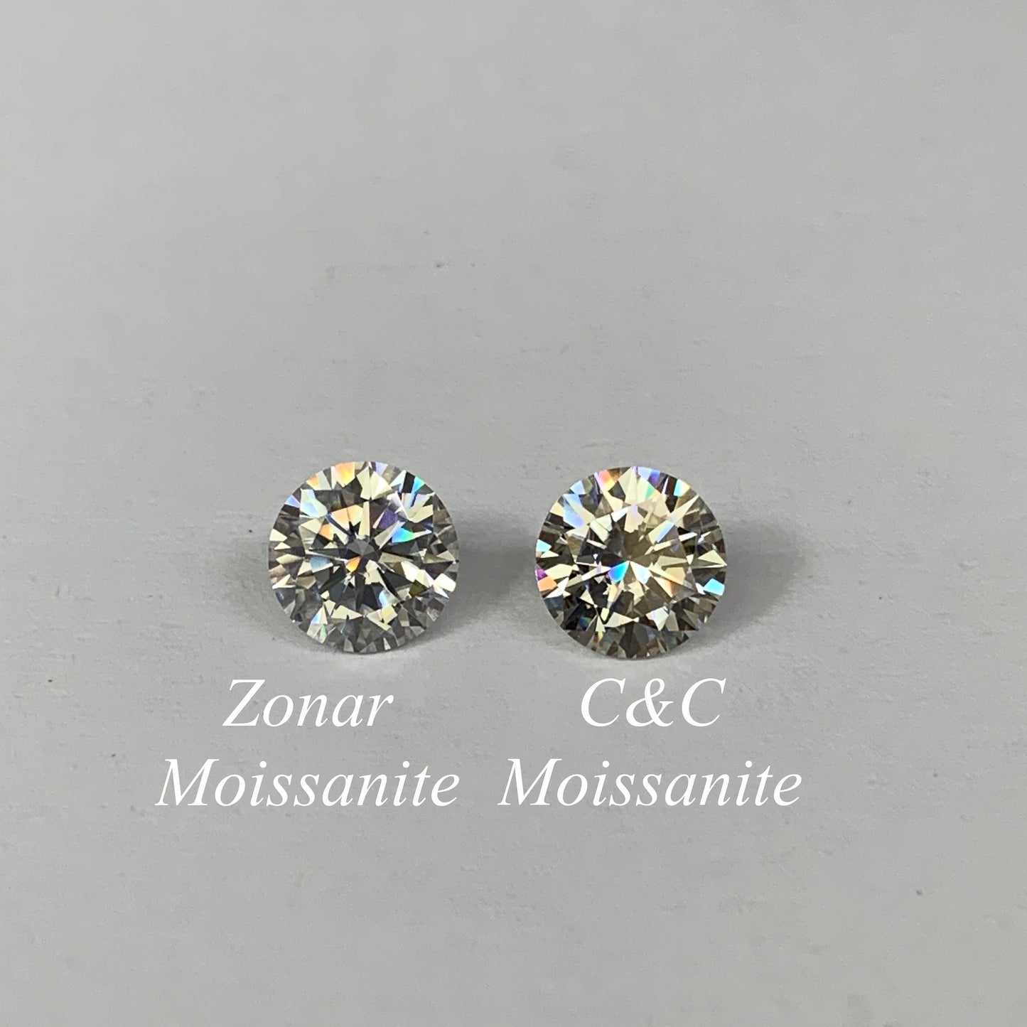 Round Moissanite Engagement Ring, 14k White Gold Round And Marquise Moissanite Wedding Ring, Round Cluster Moissanite Ring For Ladies  #7146