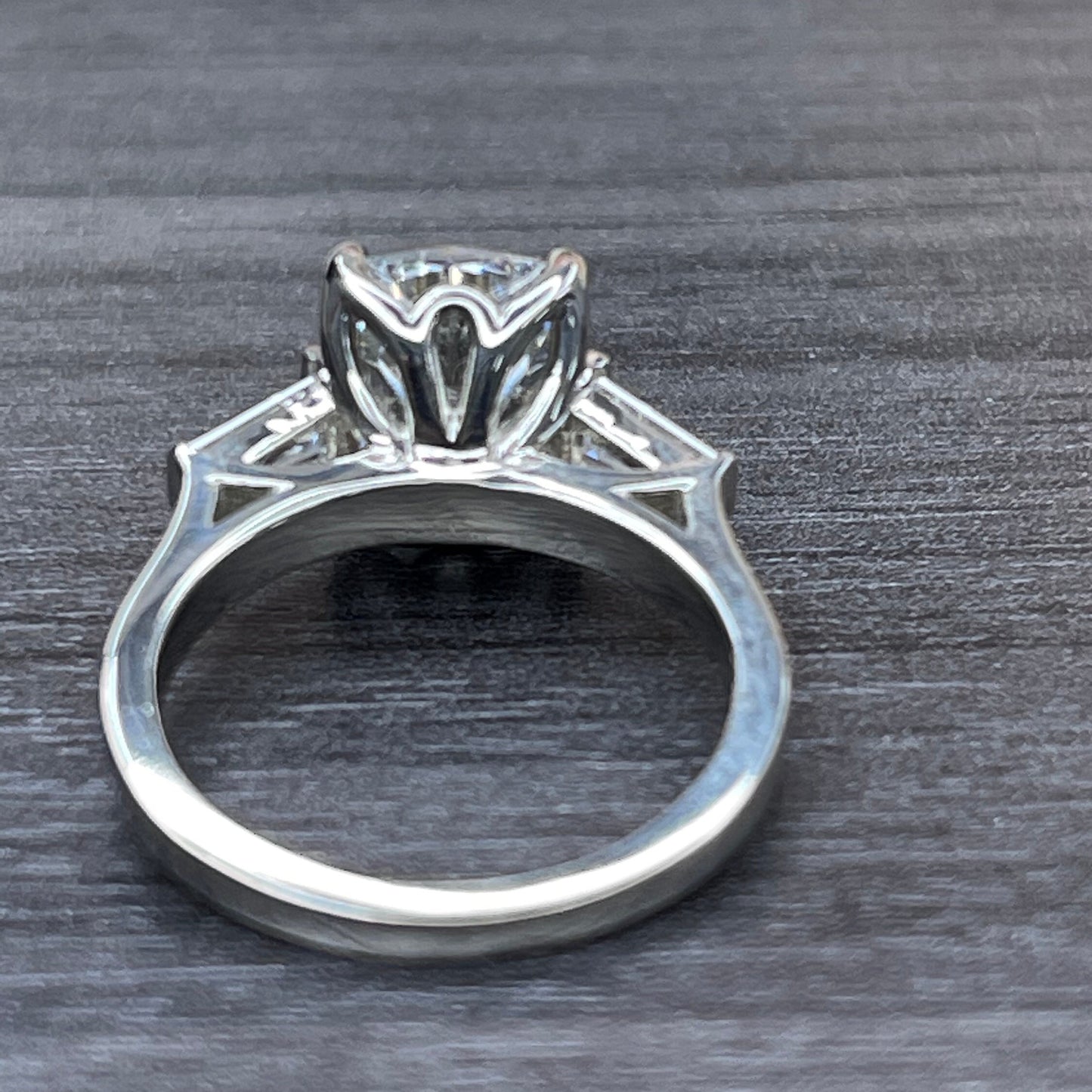 Elongated Cushion Cut Moissanite Engagement Ring 14K White Gold Ladies, Moissanite Engagement Ring Elongated Cushion Shape For Women,  #7151