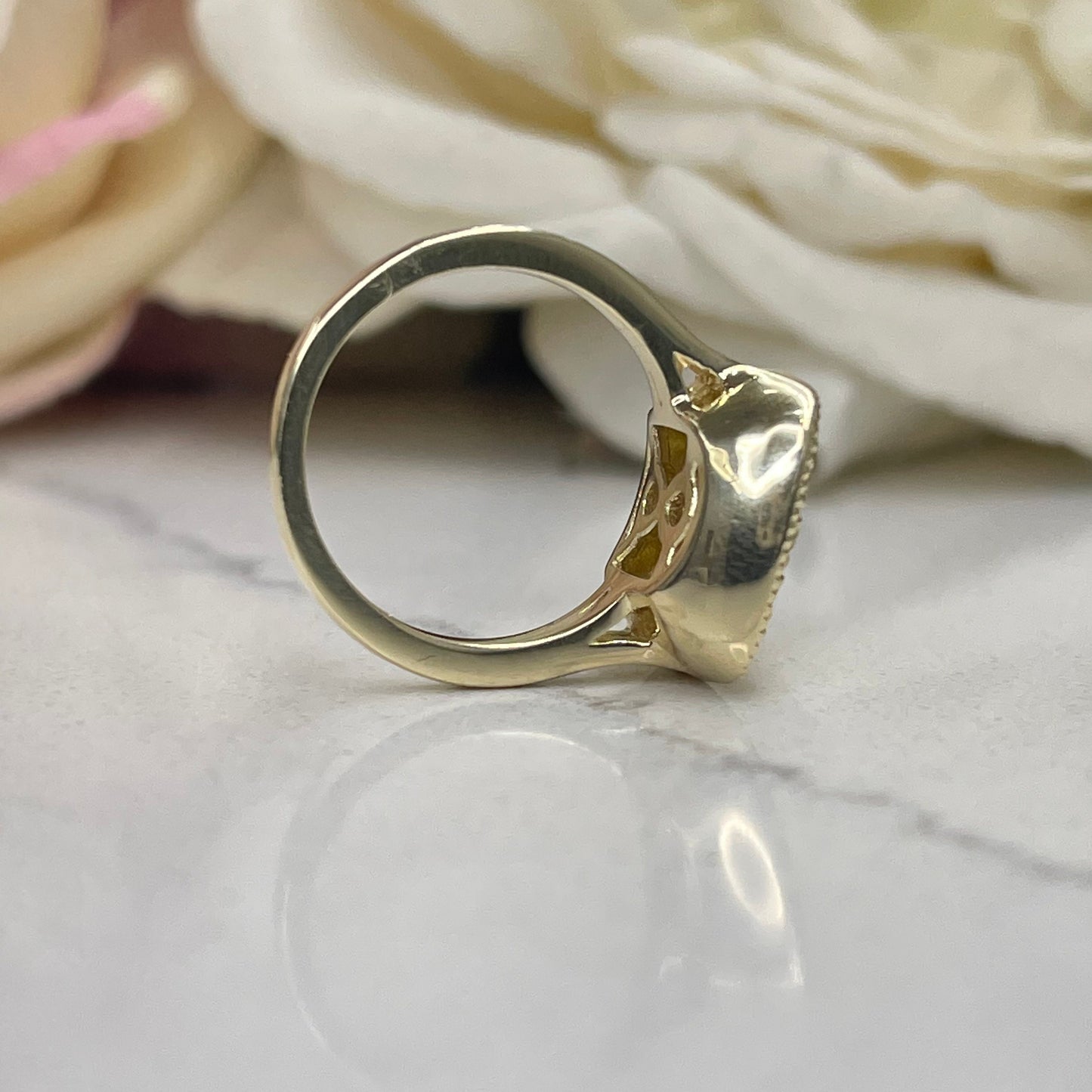 Lab Grown Yellow Diamond Ring 14K Yellow Gold Yellow Diamond Cluster Ring Lab Grown Yellow Diamond Cluster Ring Lab Grown Diamond Ring