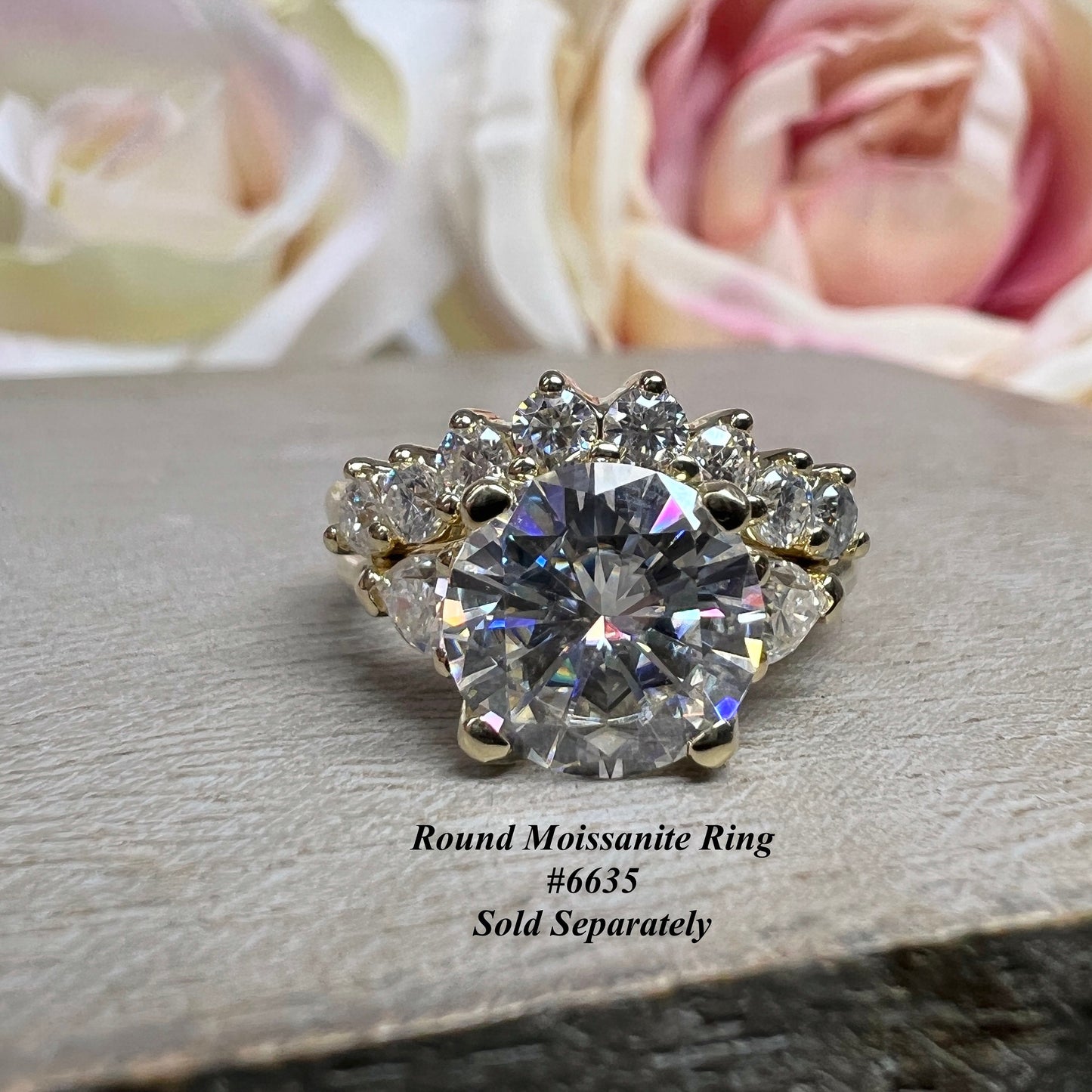 Curved Diamond Wedding Band, Universal Matching Moissanite Band For Ladies, Ladies 14k White Gold Delicate Diamond Curved Wedding Ring