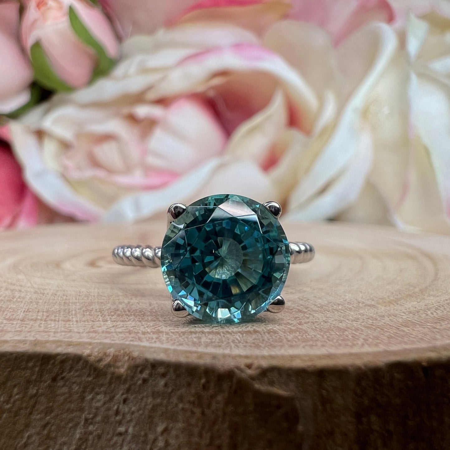 Paraiba Tourmaline Engagement Ring White Gold  Blue Paraiba Tourmaline And Moissanite Wedding Ring Unique Vintage Promise Anniversary #6158