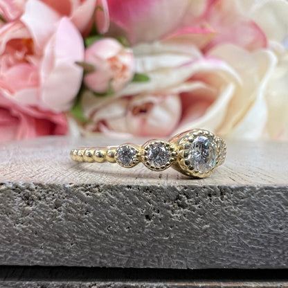 Stackable Diamond Ring 14K Stackable Diamond Wedding Ring Petite Stacking Ring Dainty Diamond Wedding Band Dainty Stacking Diamond Ring 6209
