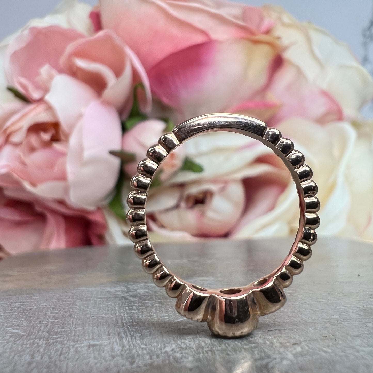 Stackable Diamond Ring 14K Stackable Diamond Wedding Ring Petite Stacking Ring Dainty Diamond Wedding Band Dainty Stacking Diamond Ring 6211