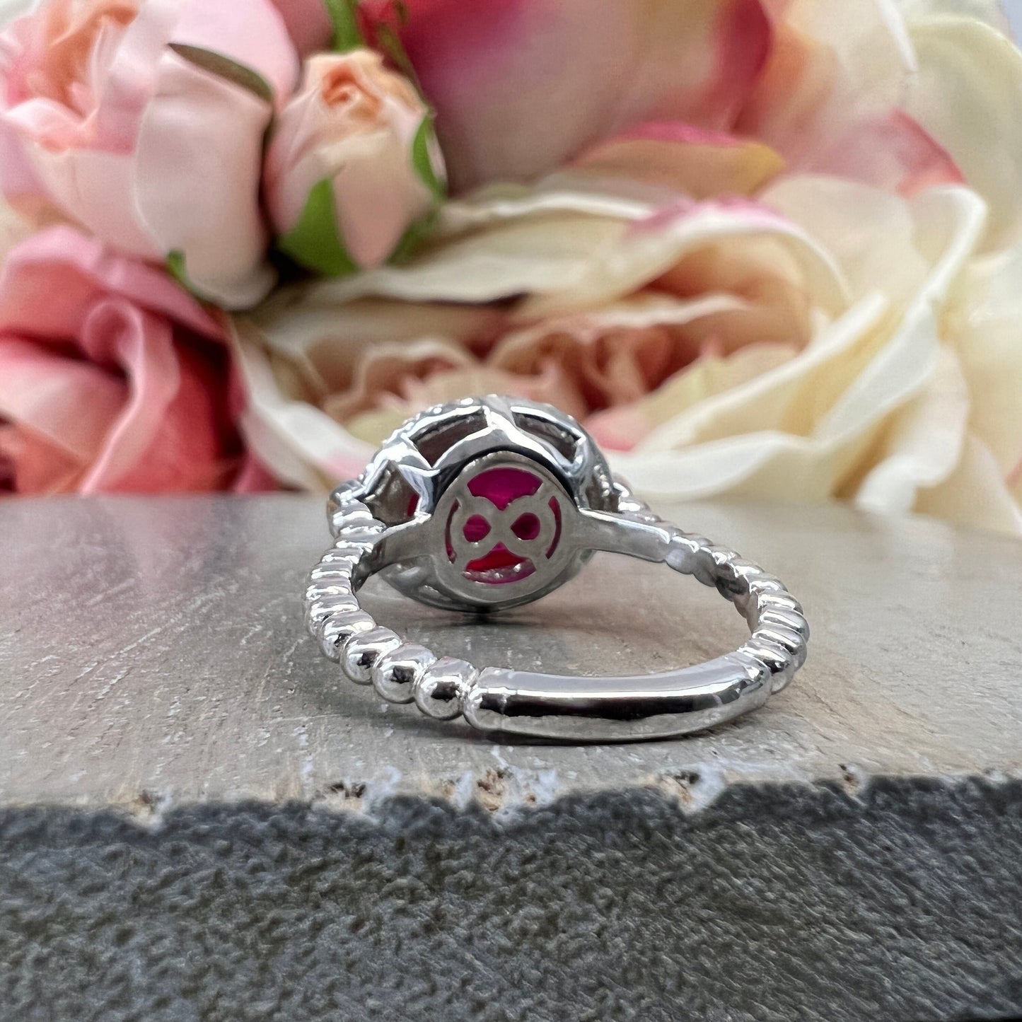 East West Oval Vintage Oval Cabochon Ruby Engagement Ring 14K Solid Yellow Gold Unique Vintage Ruby Wedding Promise Anniversary Ring  #7400