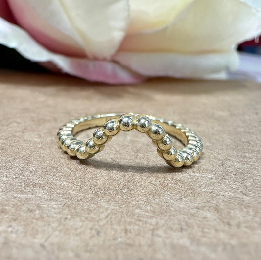 Curved wedding band Matching curved wedding ring 14K Solid gold, dainty wedding band, stacking curved band ring simple plain gold band #6282