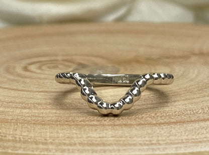 Curved wedding band Matching curved wedding ring 14K Solid gold, dainty wedding band, stacking curved band ring simple plain gold band #6282