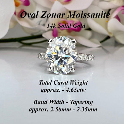 Oval Cut Moissanite Engagement Ring White Gold Simple Oval Solitaire Moissanite Wedding Ring Oval Anniversary Promise Gift For Women  #7369