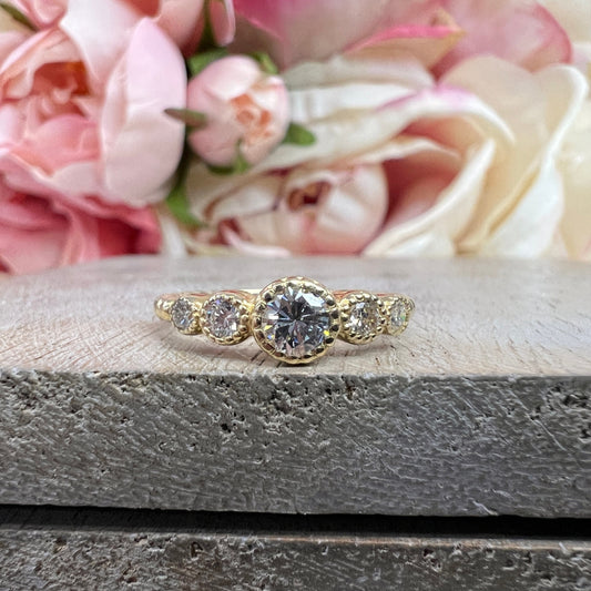 Stackable Diamond Ring 14K Stackable Diamond Wedding Ring Petite Stacking Ring Dainty Diamond Wedding Band Dainty Stacking Diamond Ring 6209