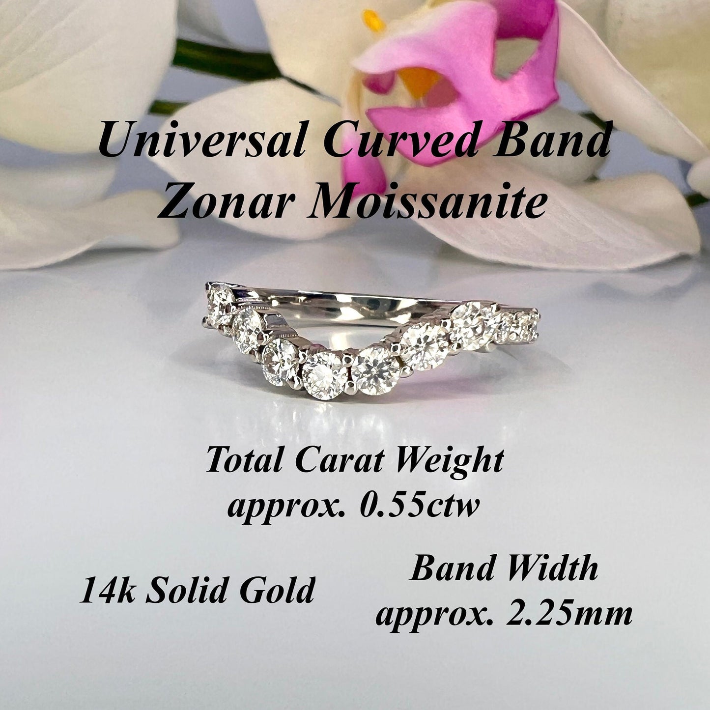 Diamond wedding band 14k solid gold, curved matching wedding band for women, unique Bridal Stacking promise gift delicate wedding band #8000