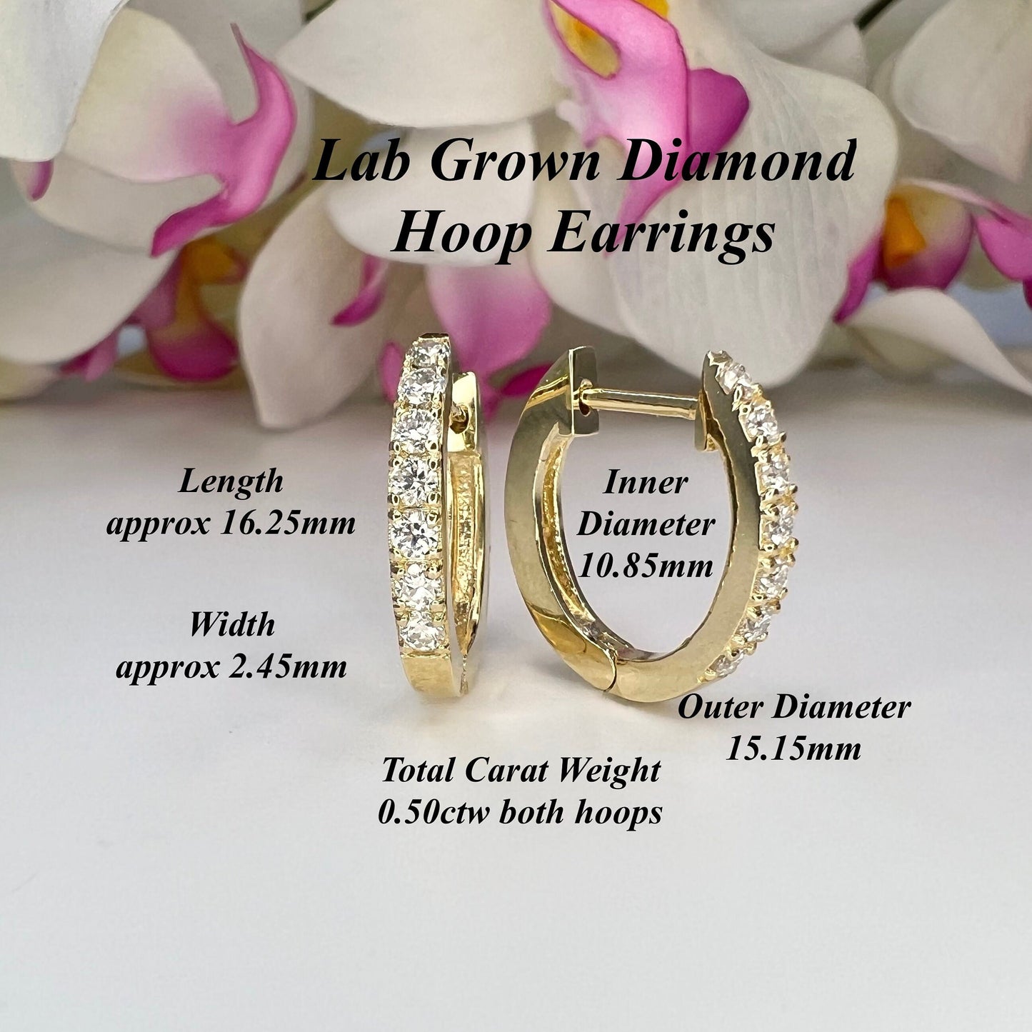 Lab grown diamond earrings, diamond huggies earrings, diamond hoop earring, 14k solid gold huggies, small hoop unisex minimal earring